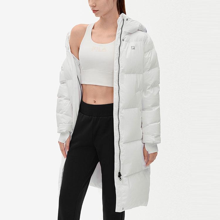 New FILA Down Jacket Winter Women's Jade White A11W242908F-WT