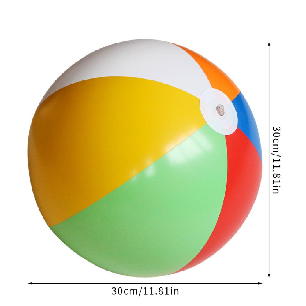 

Colorful Striped Transparent Ball Inflatable Beach Ball for Kids Adults, Suitable for Beach Pool Party Summer Water Games
