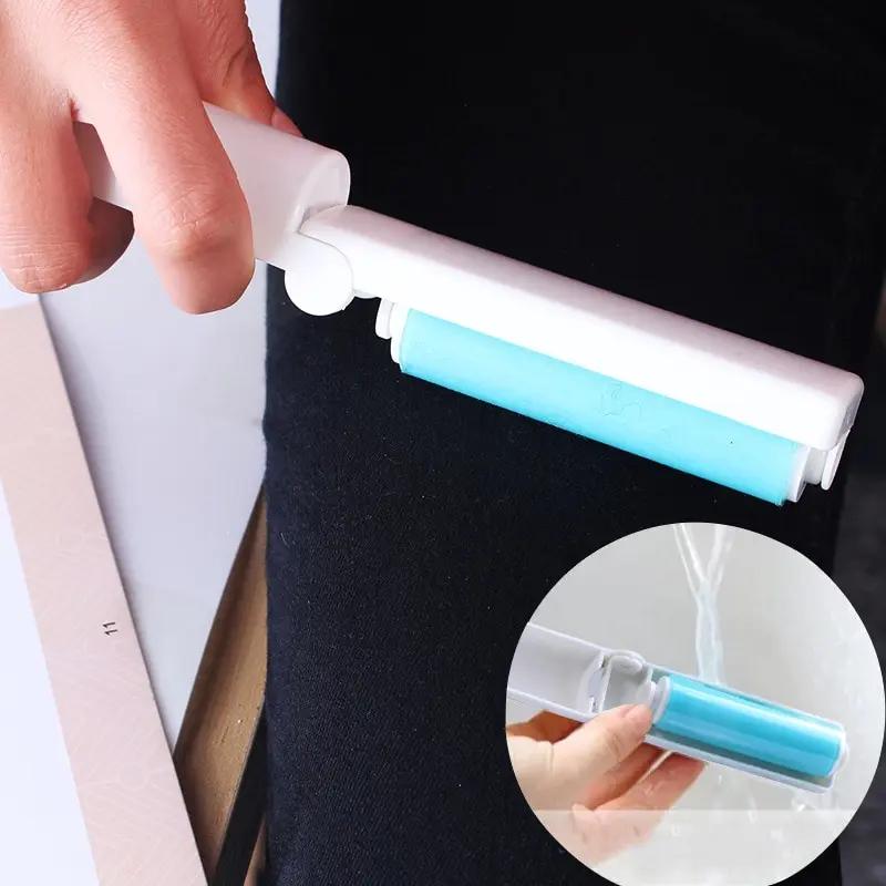 1pcs Roller Hair Sticker Device Portable Washable Sticky Clothes Hair Duster Mini Foldable Sticky Lint Brush