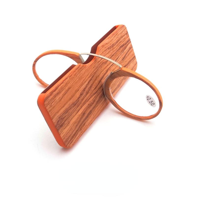 Frameless Magnifying Nose Clip Presbyopic Glasses Unisex Portable No Arm Reading Glasses Ultralight with Box +1.0 To +3.5