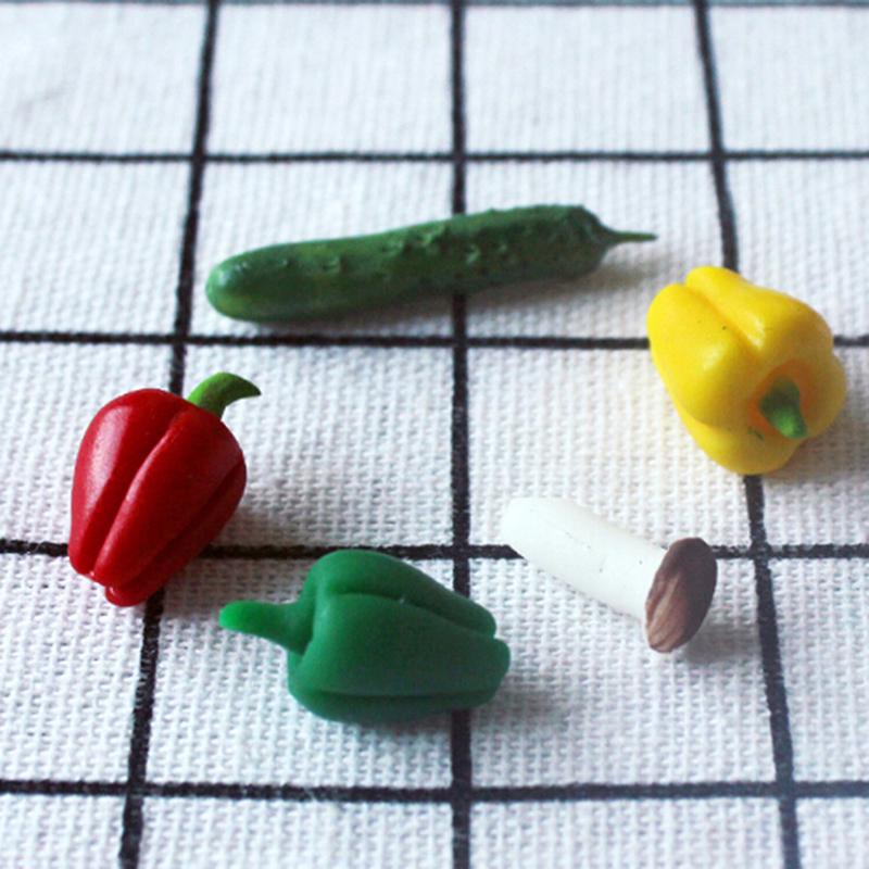 1/12 Dollhouse Miniature Vegetables Model Mini Food Play Accessories Toys
