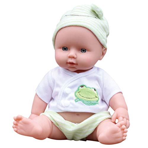 MORYTRADE Кукла-младенец, Кукла для купания, Реалистичная кукла Reborn, 30 см, 6+ (Зелёная Лягушка)