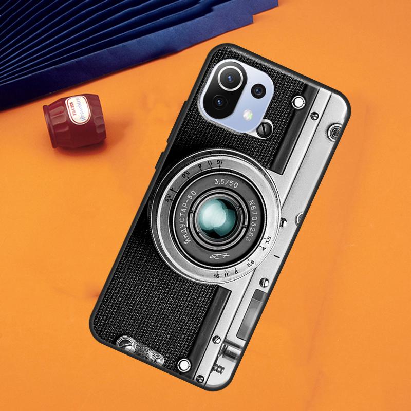 Retro Camera Vintage Case For POCO F5 X3 X5 Pro F3 F4 X4 GT M5s C40 Cover For Xiaomi 13 11T 12T Pro 12 Lite 12X