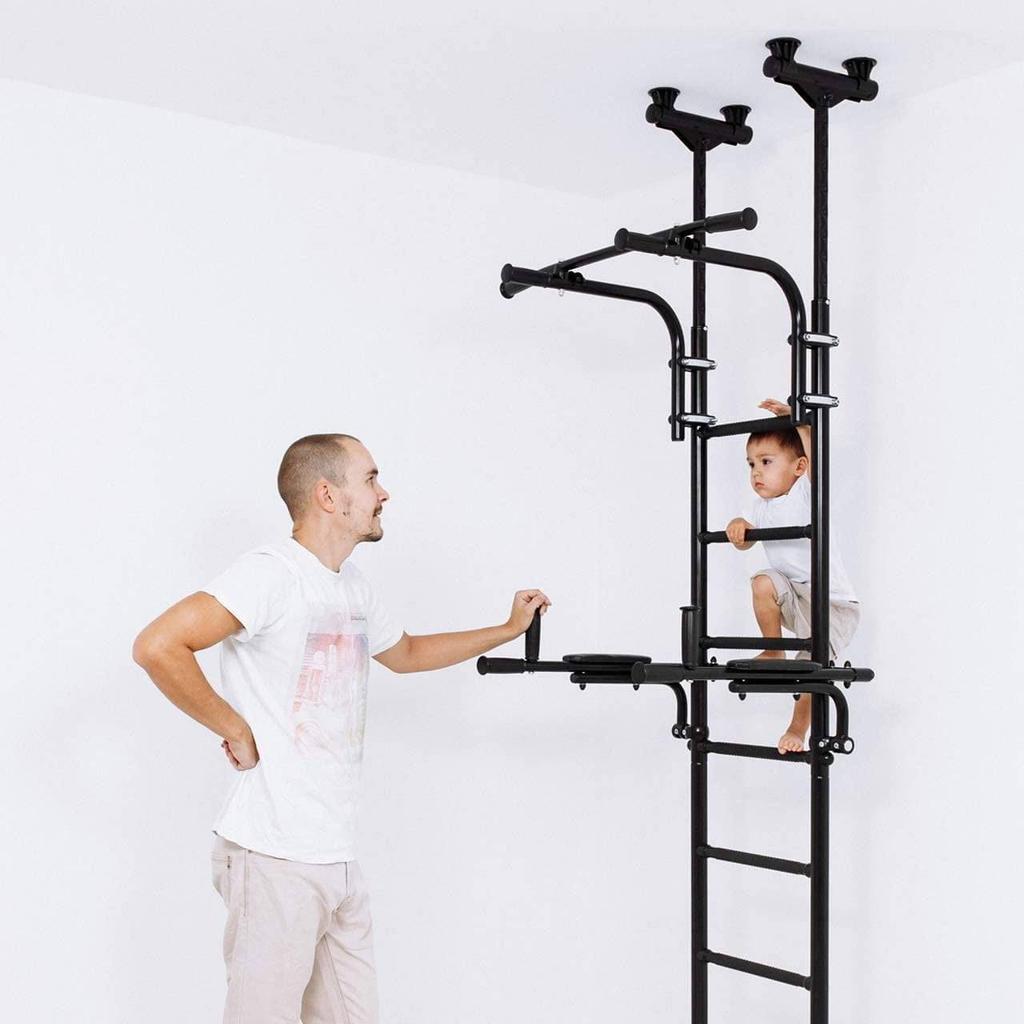 Teenager Plus extension gymnastics ladder - white and black