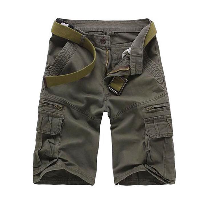 Men's Multi-Pocket Casual Mid-Length Workwear Shorts
