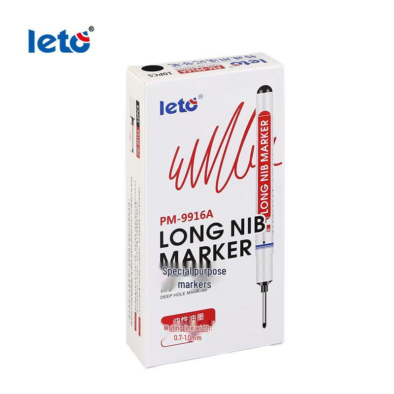 LETO Long-Head Oil-Based Marker Pen 10-pack