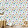 Wallpaper Colorful dinosaurs cacti rainbows for living room and bedroom 50x1000