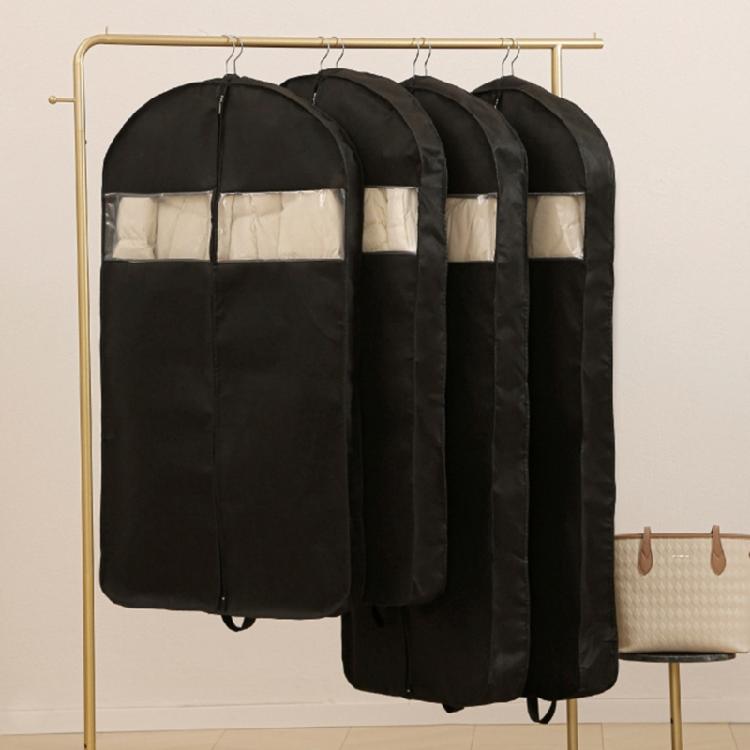 Clear View Clothes Dust Bag Thickened Waterproof Fabric For Hanging Garment Storage
