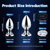 Wireless Remote-controlled Metal Anal Plug Man and Woman Electric Shock Anal Plug Vibrating Anal Plug Butt Plug G-spot Masturbation Passionate Party