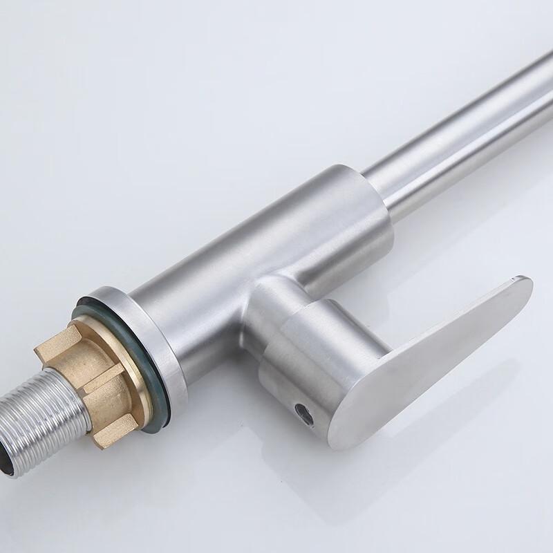 Xin Gang Quan 304 Stainless Steel High-Arc Single-Cold Kitchen Faucet