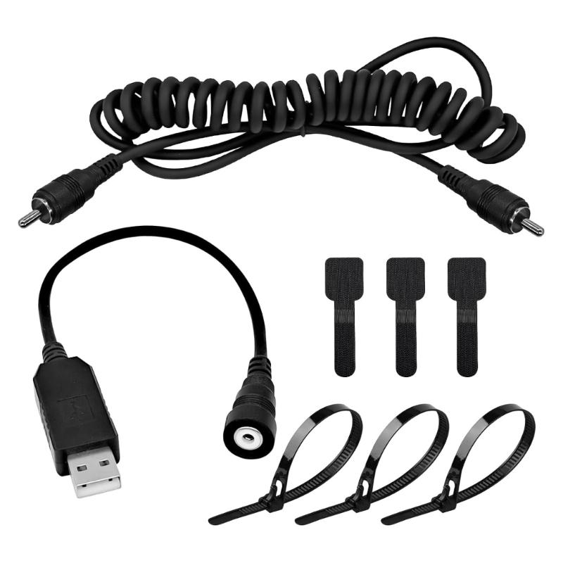 High Efficiency Helmets Heating Wire with Plug Fast Warming USB to Adapter for Snowmobile & Outdoor Activities 1
