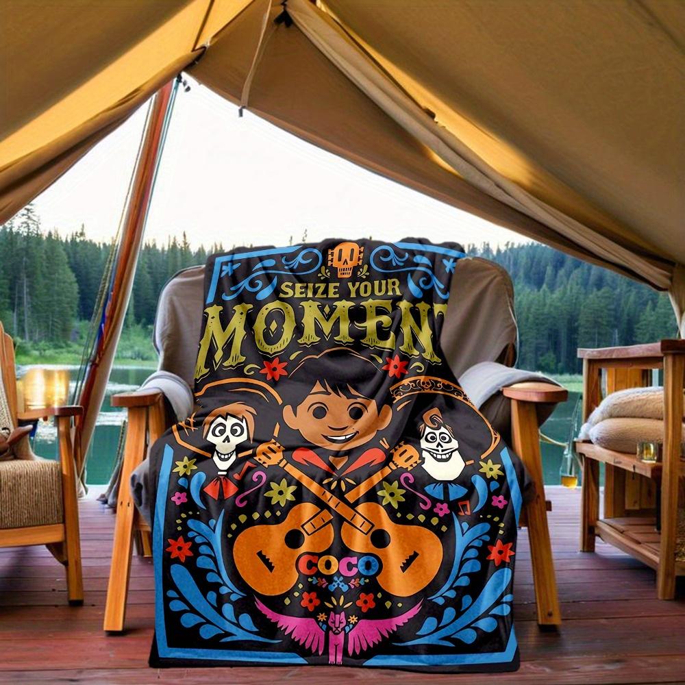 1pc, Disney Coco Miguel Blanket Cartoon Throw for Outdoor Blankets, All Season Use, Living Room, Travel, Camping