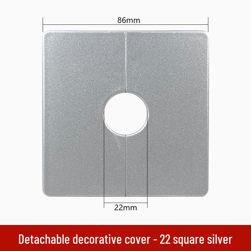 Square Detachable Cable Hole Cover Plate – Adhesive Decorative Wall Plug with Buckle for TV.