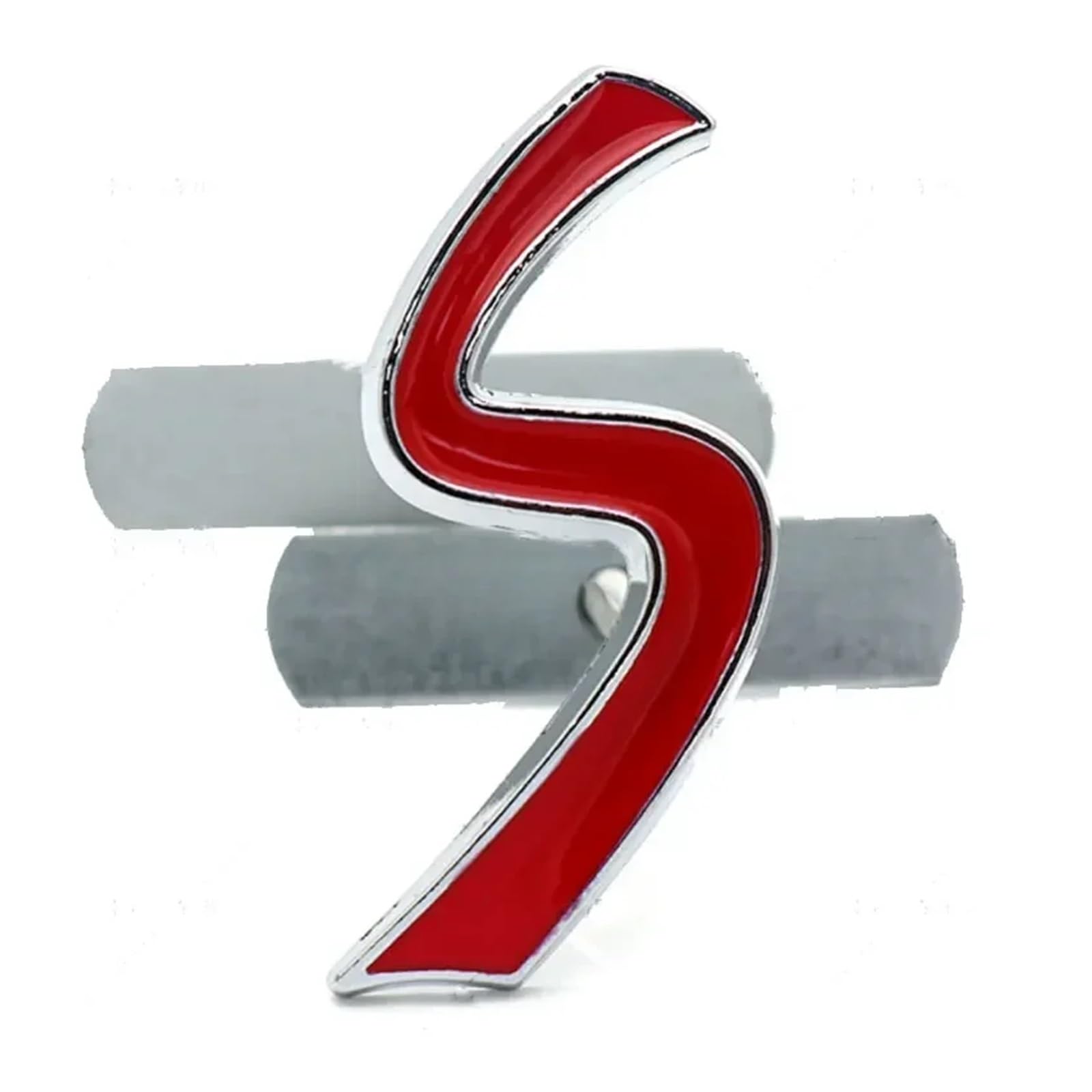 AQXYWIU (Small Shop) S Logo Front Hood Grill Badge Emblem One size серебряный