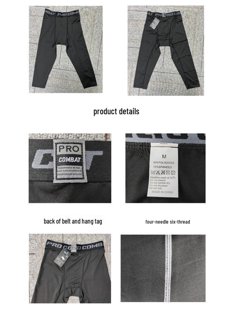 Pánské rychleschnoucí kompresní sportovní legíny pro fitness, běh, basketbal a fotbal