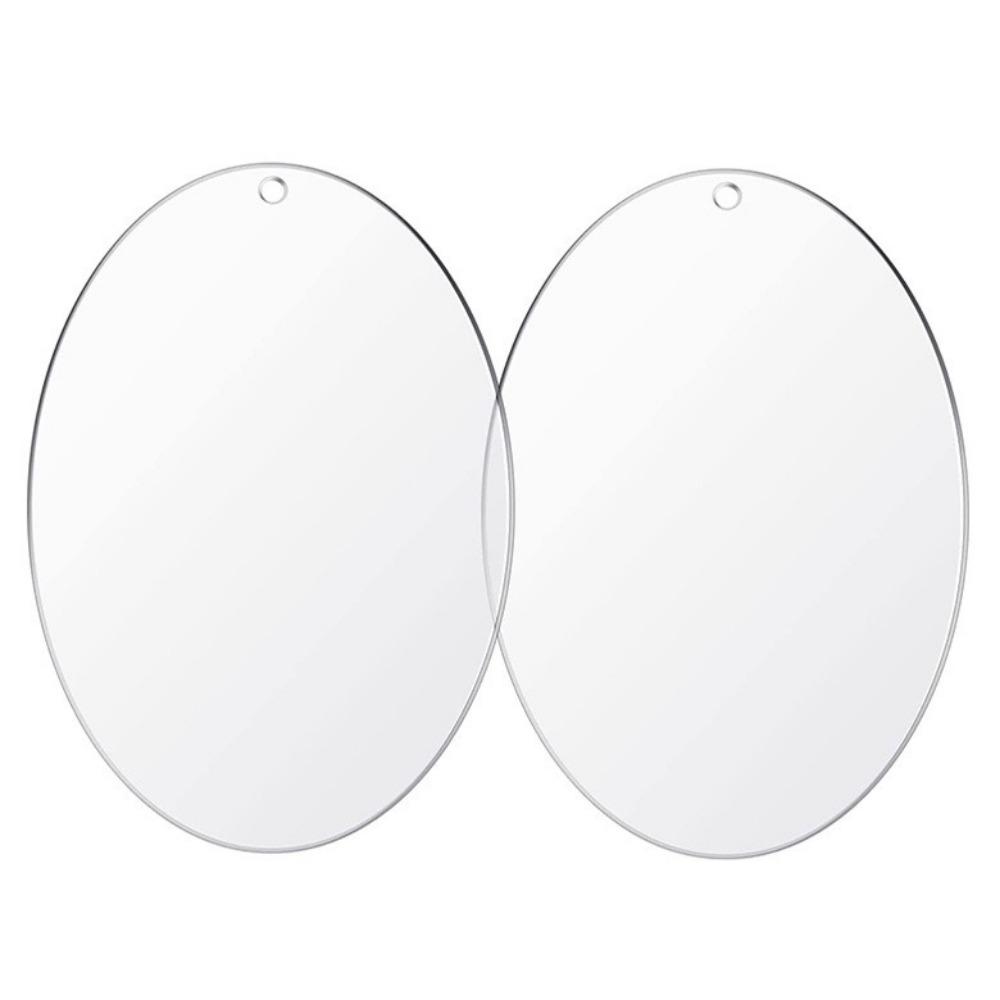 10st DIY 5cm Juldekorationer Klara Runda Semesterkulor Hängen Tomma Akryl DIY Hantverksdekorationer För Julgran