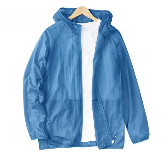 3XL Leichte Kapuzenjacke für Sommer-Outdoor-Sport und Angeln