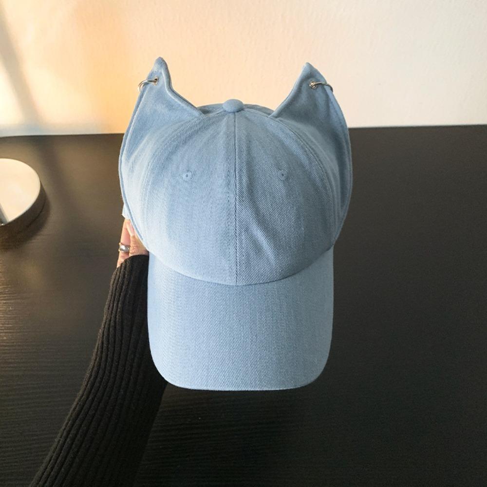 Sunscreen Cat Ears Baseball Cap Cute Sun Hat New Women Peaked Cap  Girl