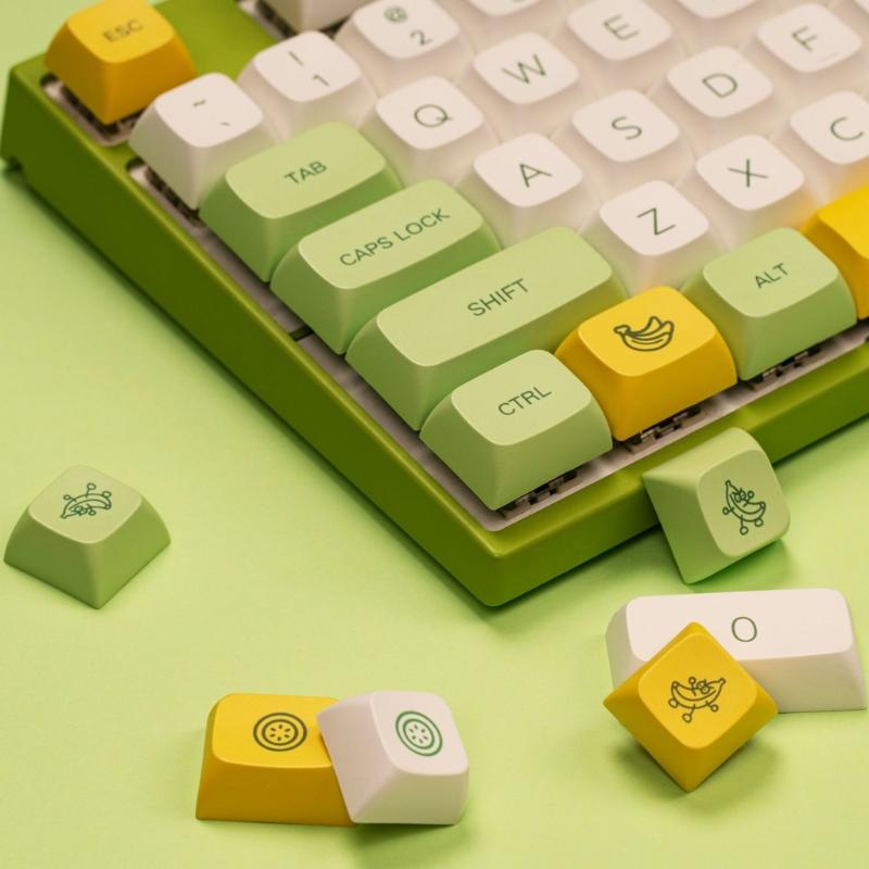 135 Keys/Set Fruit Keycaps For MX  Mechanical Keyboard PBT Dye Subbed Keycap DA Profile 85% High Content PBT