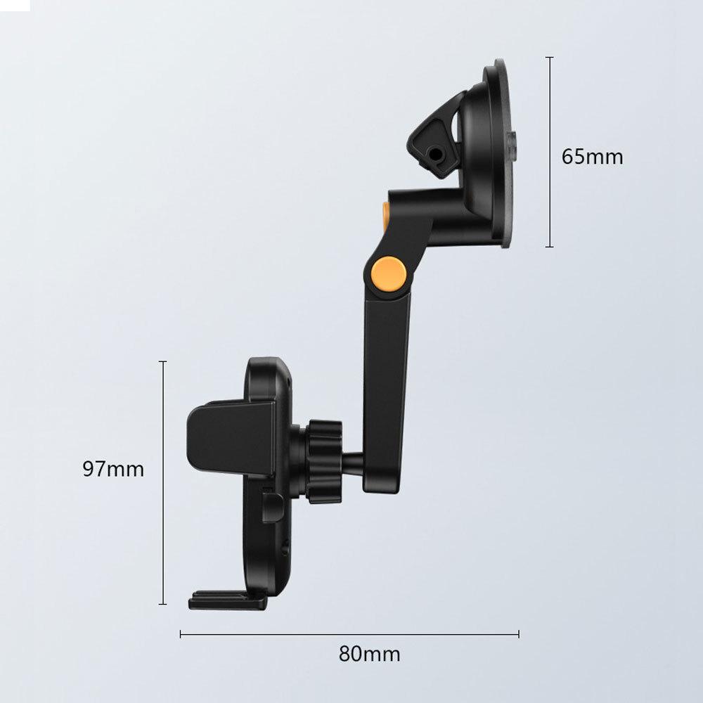 1Pc Black 360° Waterproof Mount Holder Car Stand For Mobile Phone GPS Universal