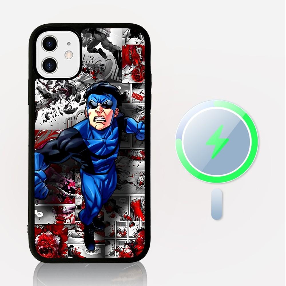 Beliebter Animations-Superheld I-Invincible Cartoon-Handyhülle Magnetische Hülle Für IPhone 16 14 13 12 11 15 Pro Max Plus