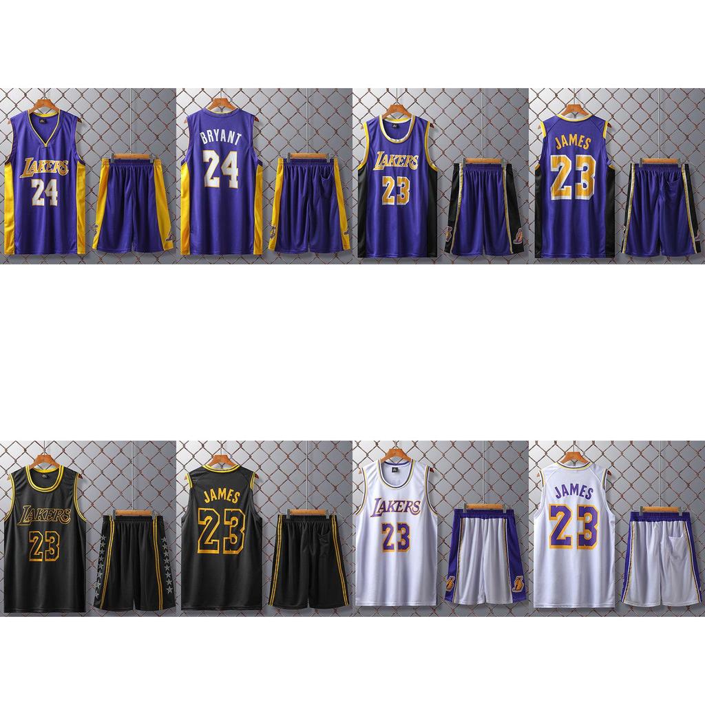 Kobe Bryant Basketball Jersey Set With Polyester Fabric For Adult Training And Team Sports