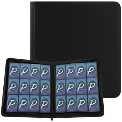 PAKESI קלסר כרטיסים כוכב 12 כיסים מכיל 480 כרטיסים עור PU גליון כרטיסים גלימה לאסוף כרטיסים אחרים קובץ לאוסף כרטיסי כוכב