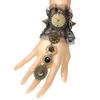 European Lace Gear Clock Punk Rivet Bracelet & Ring Chain for Halloween S412
