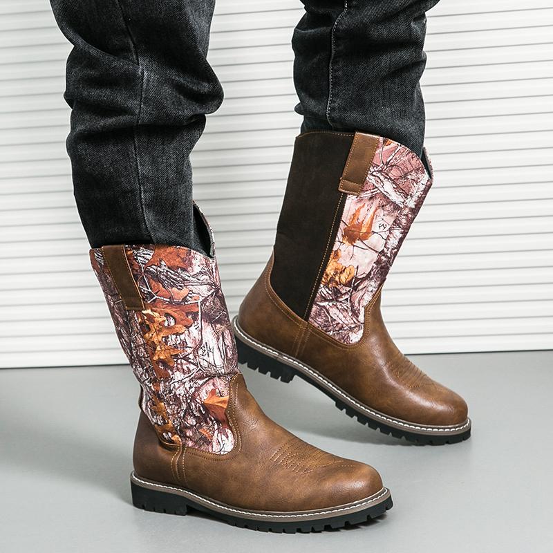 Мужские мотоциклетные ботинки Модный дизайнерский стиль граффити На открытом воздухе — фото 4