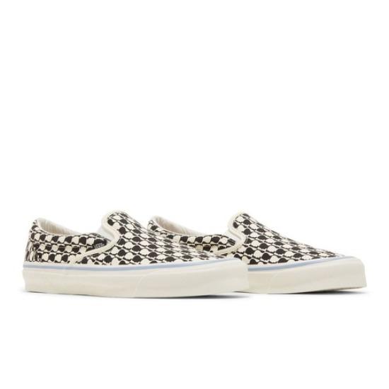 Vans Brain Dead x OG Classic Slip-On LX 'Black White Checkerboard' VN0A45JKBA2