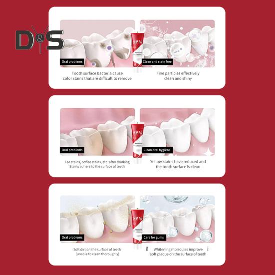 1/2/3Pcs 100G Probiotic Toothpaste Men Women Natural Teeth Whitening Deep Cleaning Bad Breath Stain Removal Teeth Brightening Toothpaste