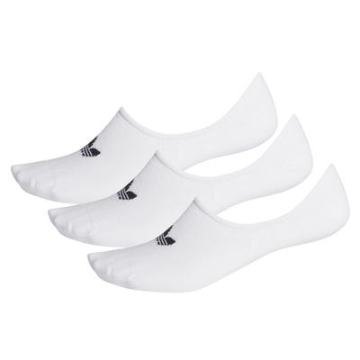 Meias adidas Low Cut 3PP, meias brancas unissex