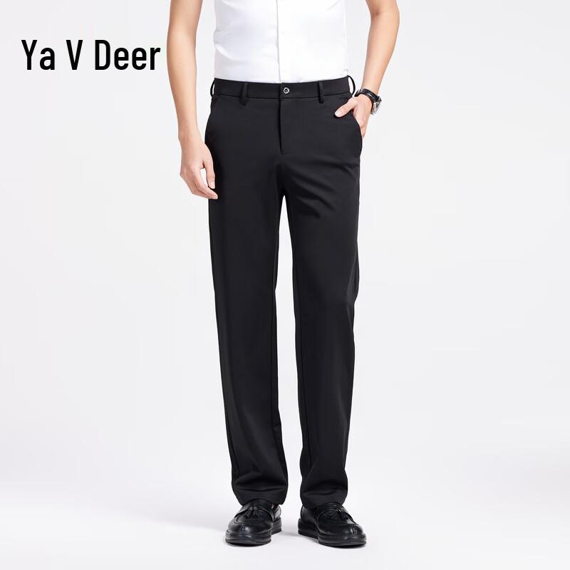 Yalu Men s Stretch Wrinkle-Resistant Straight-Leg Casual Pants 35