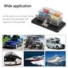 4 Ways Blade Fuse Block Plastic Cover 12V 32V Fuses Box Holder With Led Indicator Light For Auto Car Marine