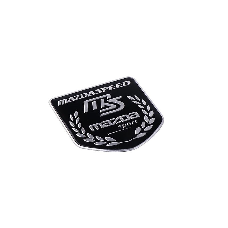 3D Aluminum Car Trunk Body Sticker Auto Emblem Exterior Decals Accessories For Mazda 3 6 MS Atenza Axela CX-5 CX-8 RX-8 GG GJ BK FF10