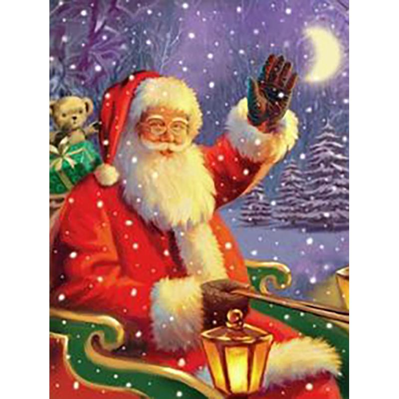 DIY Santa Claus 5D Diamond Painting Full Round Drill Christmas Gift Home Decoration Embroidery Cross Stitch Handcraft Art Kits