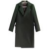New Men's Double-breasted Solid Color Casual Long Wool Coat Men's Jacket Large Size