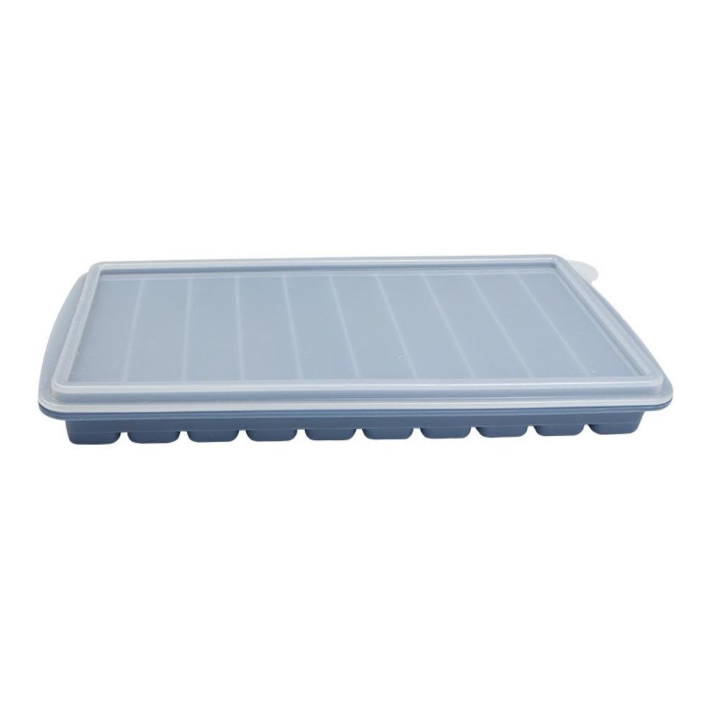 

With Lid Silicone long Strip Ice Trays Stick Shape Ice Box Maker Ice Cube Mold Drinking Tool