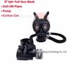 Rechargeable Electric Air Supply Full Face Respirator Mask with Long Tube and Dust/Gas Filters