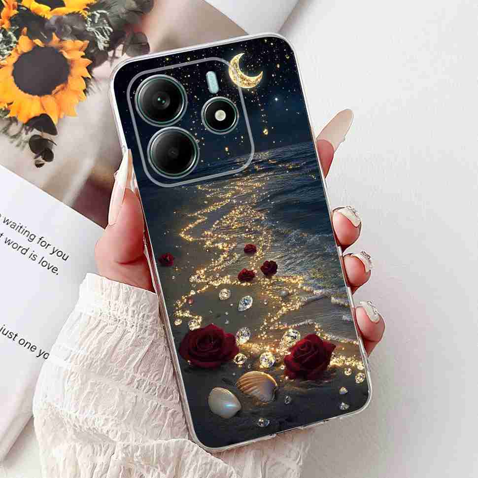 For Xiaomi Redmi Note 14 5G Case New Design Flowers Soft Silicone TPU Cover For Redmi Note 14Pro note14 Pro 5G 6.67" Bumper Bags