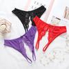 Sexy Women Lace Flowers Panties Low Rise Transparent Underwear Embroidery Briefs  Lingerie