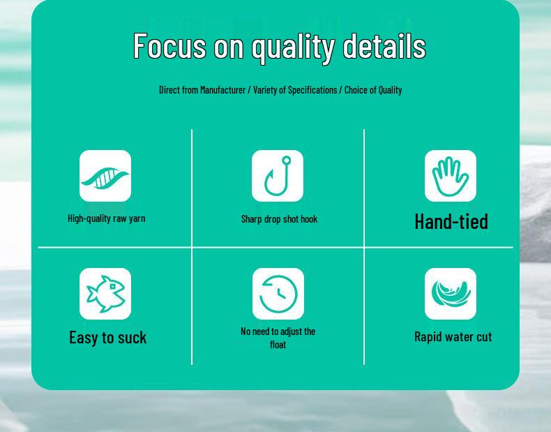 Chaotian Sieben-Sterne-Schwimmerleine: Super empfindlicher großer Schwimmer mit Einzelhaken & Goldgewicht für das Angeln in freier Natur.