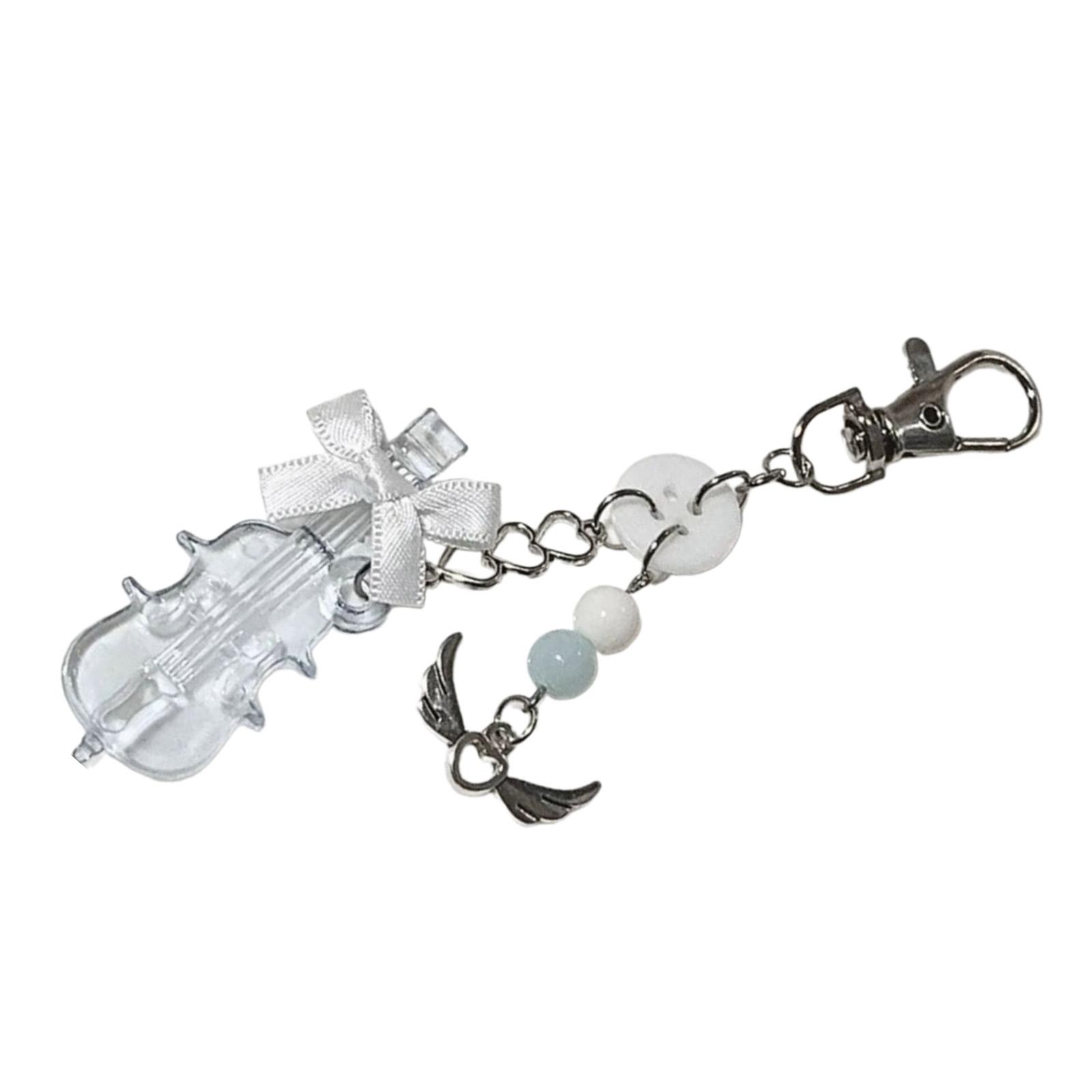 Милый брелок-подвеска в виде виолончели с бантом — фото 9