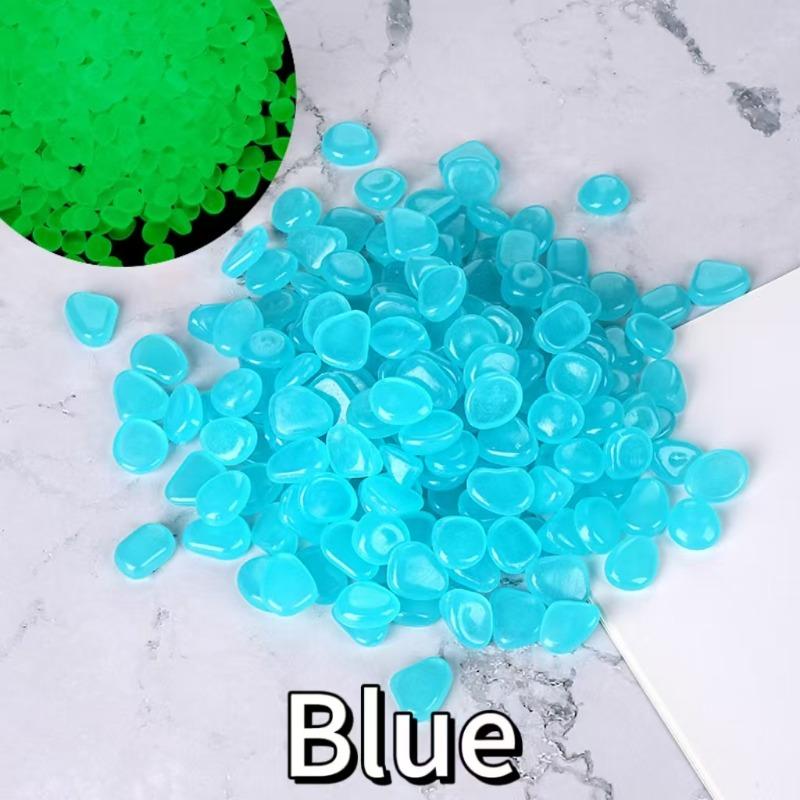 100-300pcs Luminous Stone Fluorescent Gravel Pebbles Aquarium Fish Tank Garden Decoration In The Dark Glowing Stones