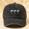 New Summer Trendy Coconut Tree Printed Baseball Cap for Men a Versatile Duckbill Hat That Is Breathable And SunProtective