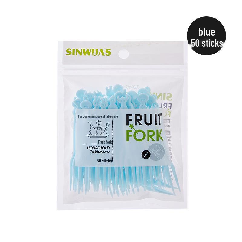 Boxed Set of Disposable Plastic Fruit and Dessert Forks