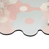 Kitchen Counter Dish Drying Mat Refreshing Cute Elegant Heat Resistant Absorbent Dishes Drain Mat Pink and Blue 11.8 X 15.7in