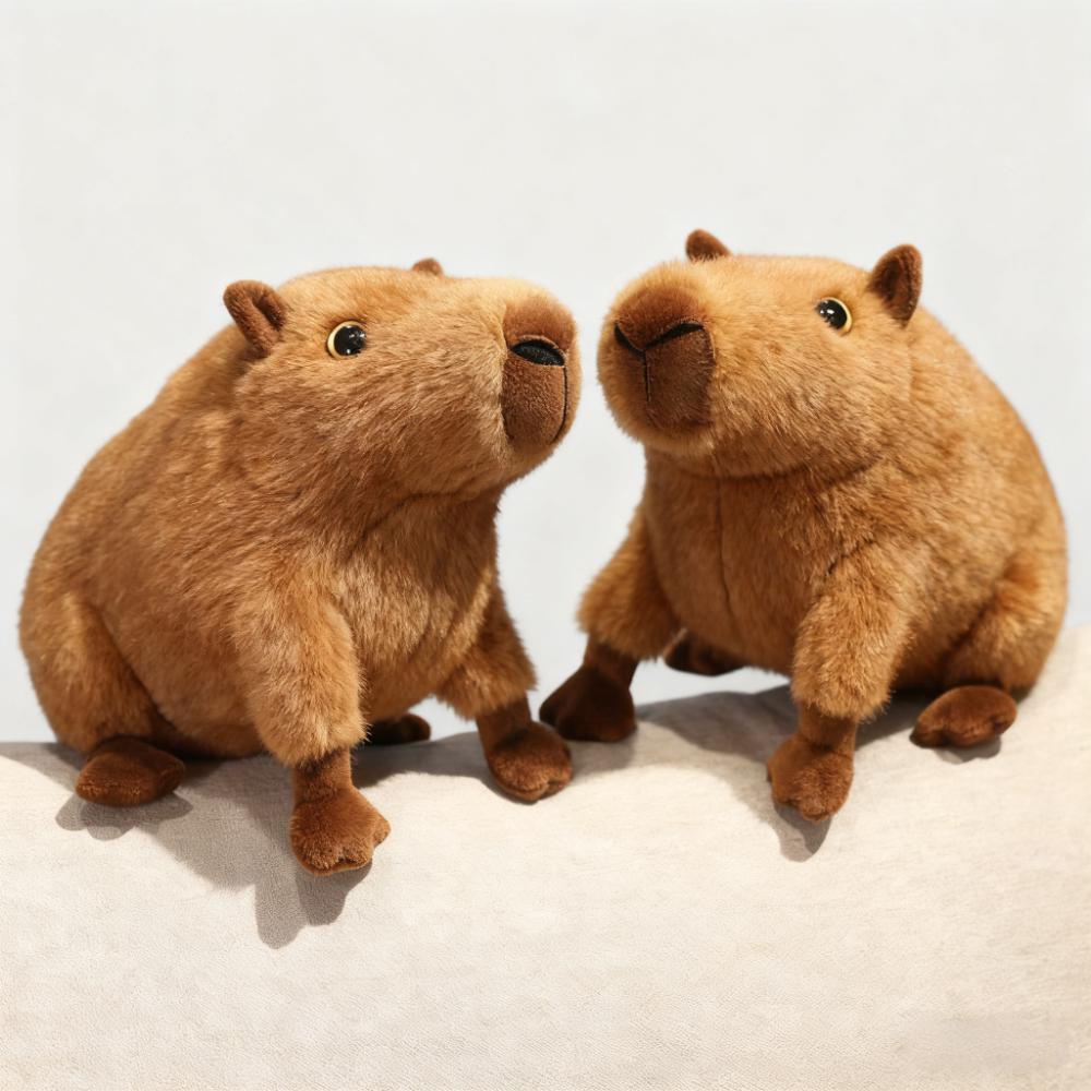 Realistic Capybara Plush Stuffed Animal Toy for Boys Girls Kid Companion Doll Desk Decoration Cute Soft Kawaii Gift Present Idea