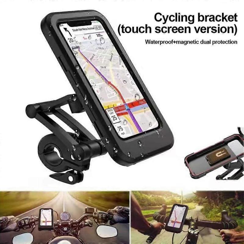 Waterproof Motorcycle Bike Mobile Phone Holder Support Universal Bicycle GPS 360° Adjustable Motorcycle Cellphone Holder For Iphone Samsung Xiaomi