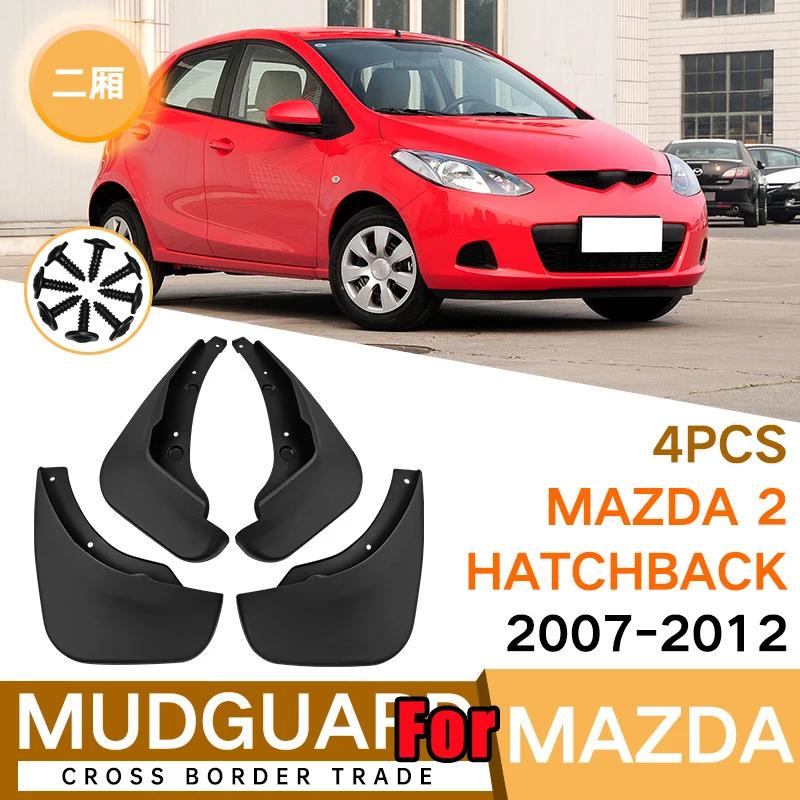 

MudFlaps For Mazda 2 2007-2012 Mud Flap Splash Guard Mudguards Front Rear Fender Auto Styline Car Accessories Two-box
